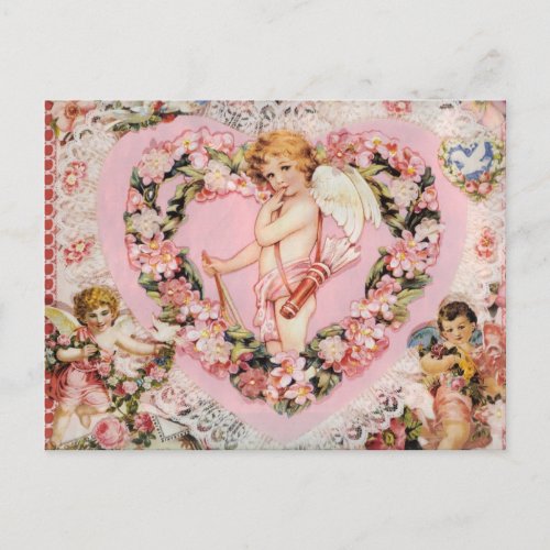 Vintage Valentine Holiday Postcard