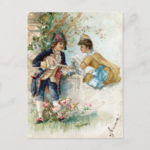 Vintage Valentine Holiday Postcard