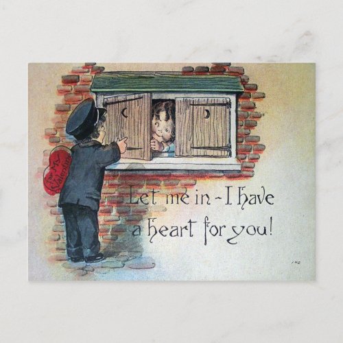 Vintage Valentine Holiday Postcard