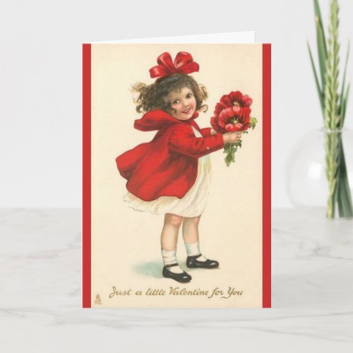 Vintage Valentine is a Friend Holiday Card