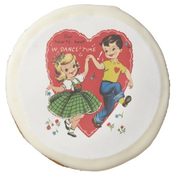 Vintage Valentine Kids Sugar Cookie by Valentines_Christmas at Zazzle