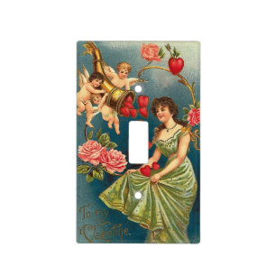Vintage Valentine Light Switch Cover