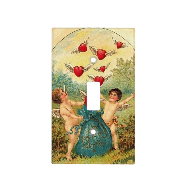 Vintage Valentine Light Switch Cover (Front)