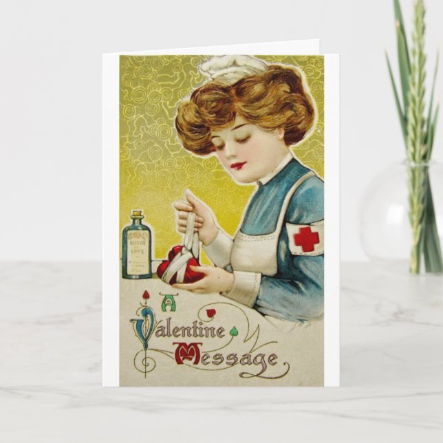Vintage Valentine - My Heart is Yours, Holiday Card (Front)