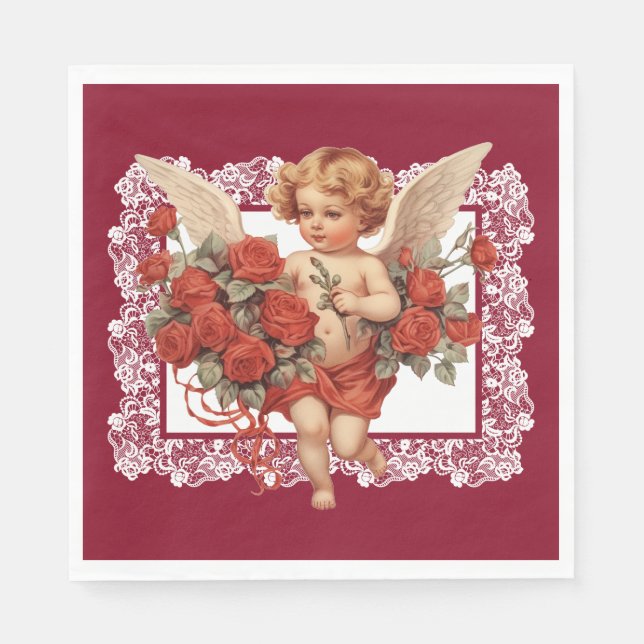 Vintage Valentine  Napkins (Front)