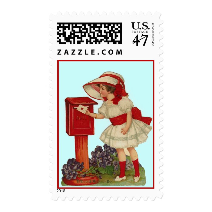 Vintage Valentine Postage Stamp Zazzle vintage-valentine-postage-stamp-zazzle