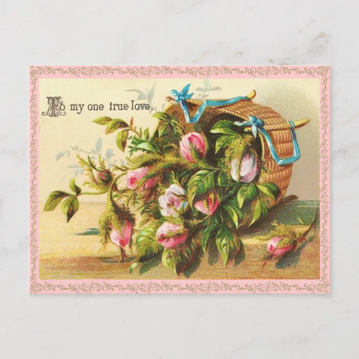 Vintage Valentine Postcard | Zazzle