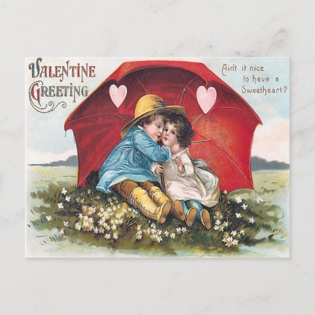 Vintage Valentine Postcard | Zazzle