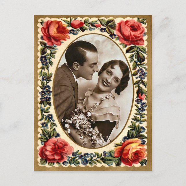 Vintage Valentine Postcard (Front)
