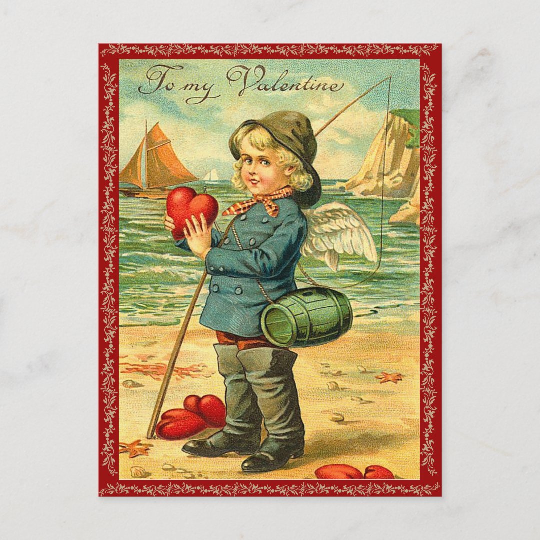 Vintage Valentine Postcard Zazzle