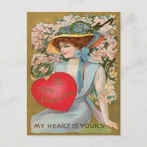 Vintage Valentine  Postcard