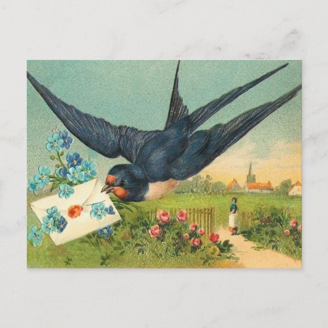 Vintage Valentine Postcard (Front)