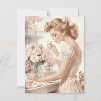 Vintage Valentine’s Day Card - Timeless Love