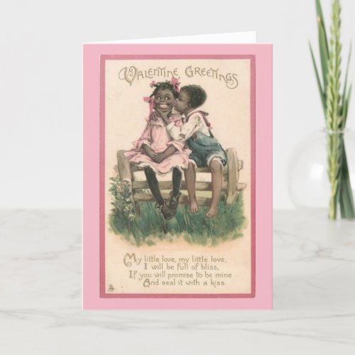 Vintage Valentine _ Seal It With a Kiss Holiday Card