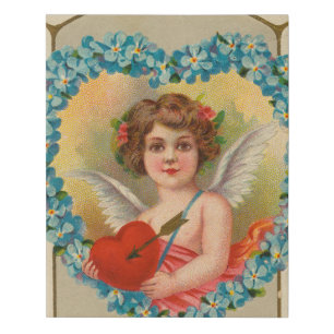 Vintage Valentine, Stecher Litho Company, ca. 1910 Faux Canvas Print