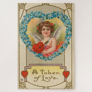 Vintage Valentine, Stecher Litho Company, ca. 1910 Jigsaw Puzzle
