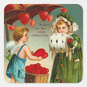 Vintage Valentine Stickers