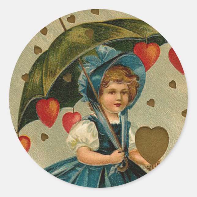 Vintage Valentine Stickers (Front)