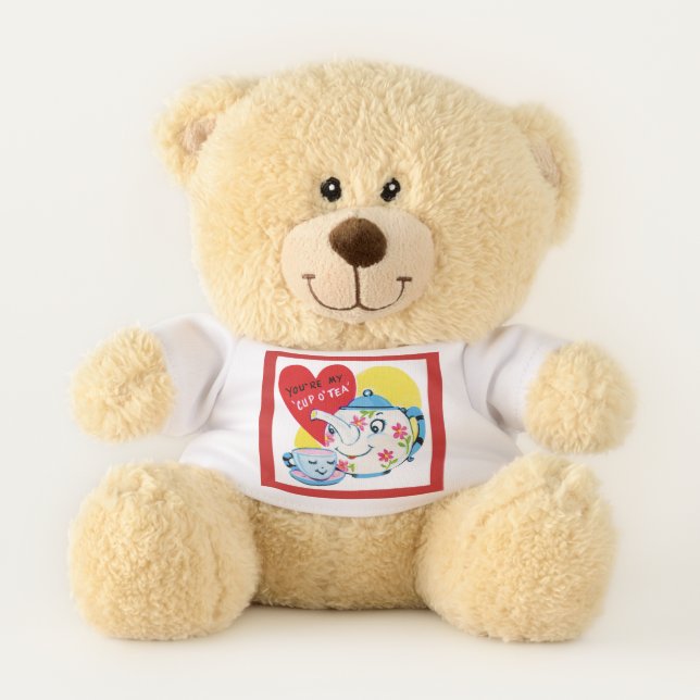 Vintage Valentine Teddy Bear (Front)