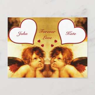 Vintage Valentine's Cupids Holiday Postcard