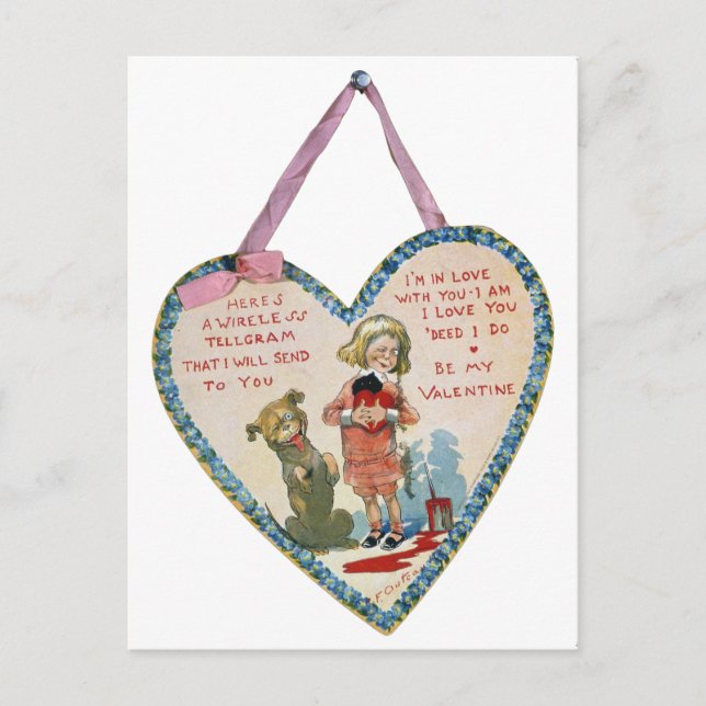 VINTAGE VALENTINE'S DAY CARD (Front)