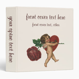 Vintage Valentine's Day Cherub and Victorian Rose Binder