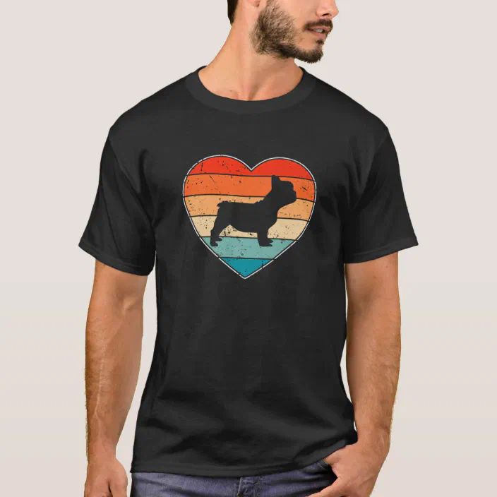 I Love Heart French Bull Dogs T-Shirt 