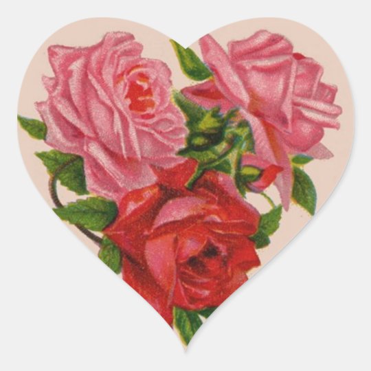 Vintage Valentine's Day Holiday sticker | Zazzle.com
