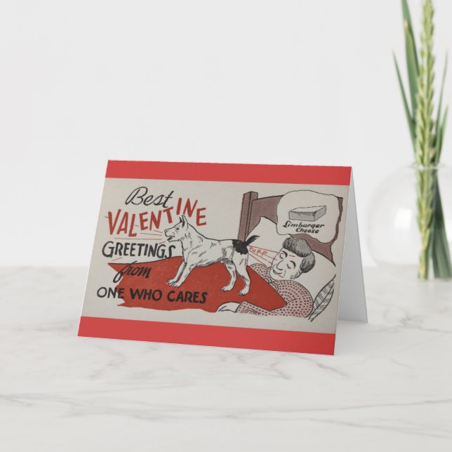 Vintage - Valentine's Day is a Gas, Holiday Card (Front)