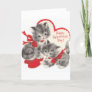 Vintage - Valentine's Day Kittens, Holiday Card