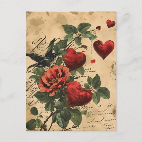 Vintage Valentines Day postcard