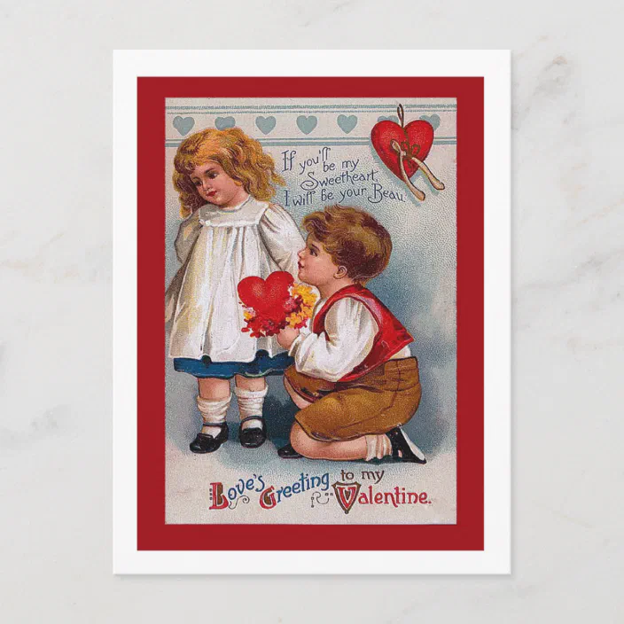 Vintage Valentine's Day Post Card