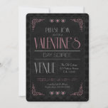 Vintage Valentine&#39;s Day Soiree Party Invitations at Zazzle