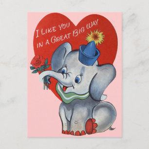 Vintage Valentine's for Kids Holiday Postcard