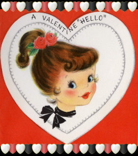 Vintage Valentine's for Kids Holiday Postcard