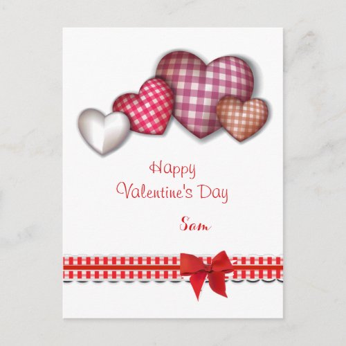Vintage Valentines Hearts In Love Holiday Postcard