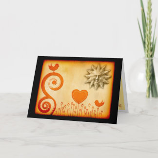 Vintage - Valentine's Motif Holiday Card
