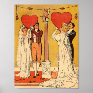 Vintage Valentines Poster