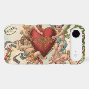 Vintage Valentines, Victorian Angels Cherubs Heart iPhone 17 Air Case