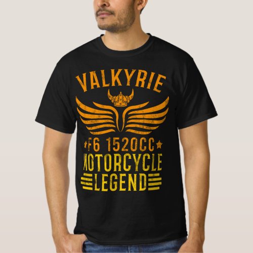 Vintage Valkyrie Motorcycle F6 1520cc Biker Mechan T_Shirt