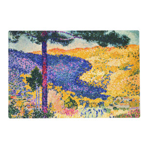 Vintage Valley with Fir painting Placemat