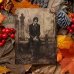 Vintage Vampire Photo Decoupage  Postcard<br><div class="desc">This design may be personalized by choosing the Edit Design option. You may also transfer onto other items. Contact me at colorflowcreations@gmail.com or use the chat option at the top of the page if you wish to have this design on another product or need assistance with this design. See more...</div>