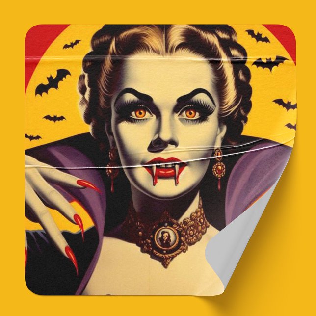 Vintage Vampire Woman Sticker (Creator Uploaded)
