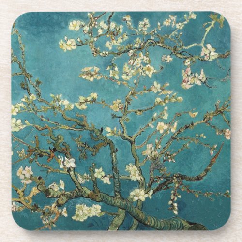 Vintage Van Gogh Almond Blossom Beverage Coaster