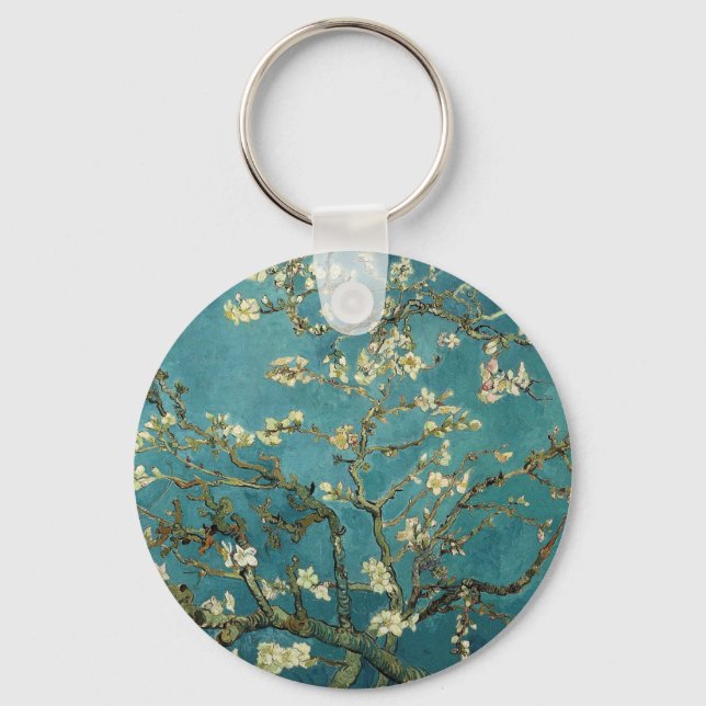 Vintage Van Gogh Almond Blossom Keychain (Front)