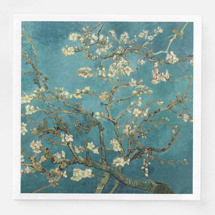 Vintage Van Gogh Almond Blossom Paper Dinner Napkins Zazzle