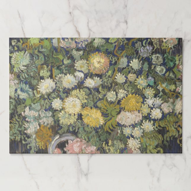 Vintage Van Gogh Bouquet of Flowers Placemats (Front)