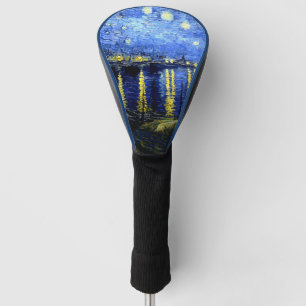 Vintage Van Gogh fine art, Starry Night over Rhone Golf Head Cover