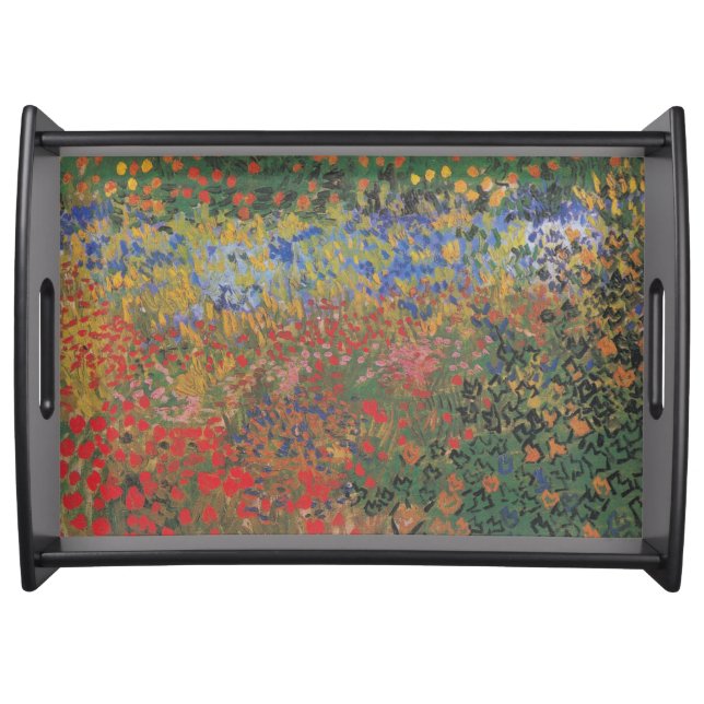 Vintage Van Gogh Flower Garden     Serving Tray (Front)