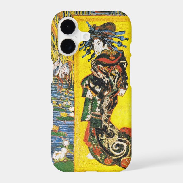 Vintage Van Gogh Geisha 1887 iPhone Case (Back)